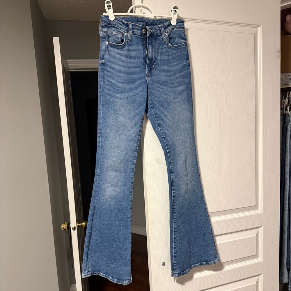 H&M medium blue flare jeans